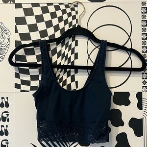 Hollister Navy Lace Unlined Bralette